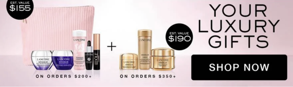 Click to go to the Lancôme Offer