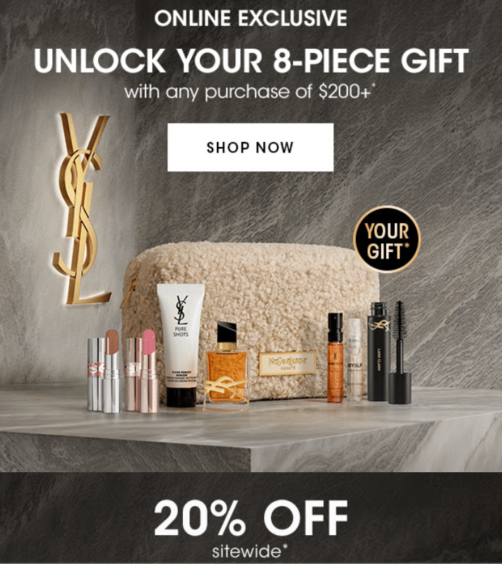 Click to go to the YSL Beauty Sale