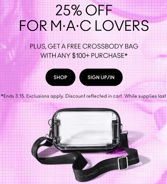 Click to go to the MAC Sale