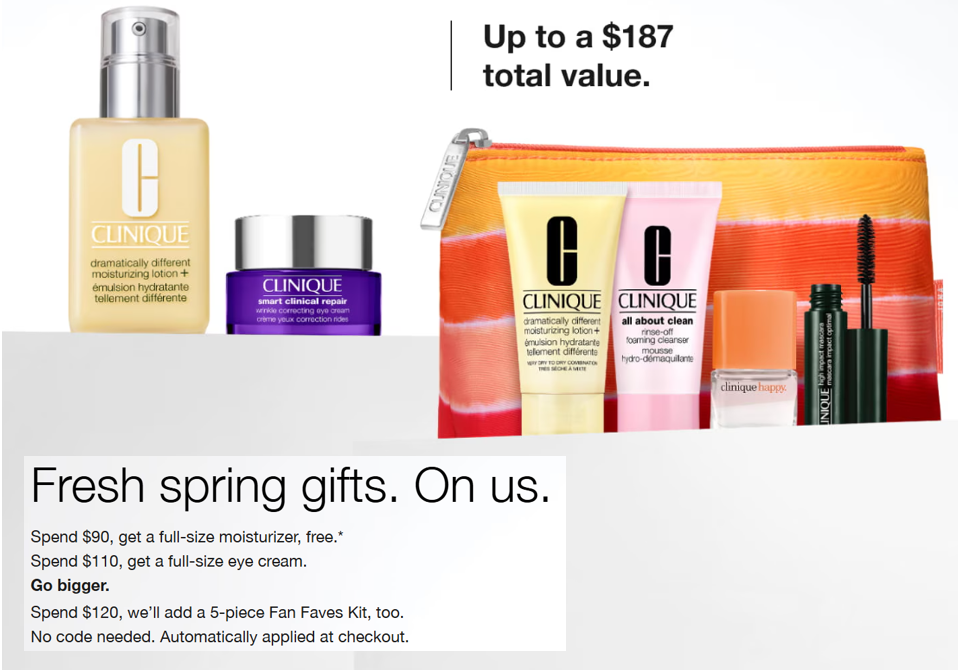 Click to go to the Clinique Offer