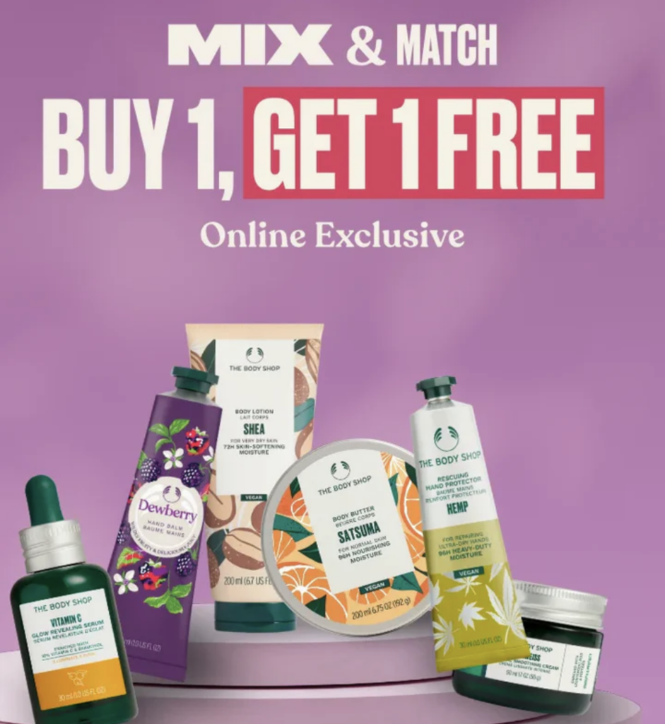 Click to go to The Body Shop Sale