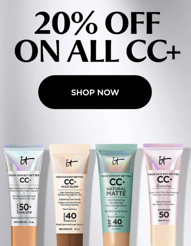 Click to go to the IT Cosmetics Sale