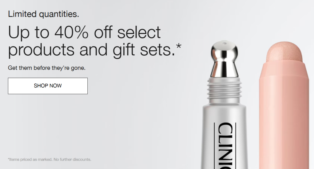 Click to go to the Clinique Sale