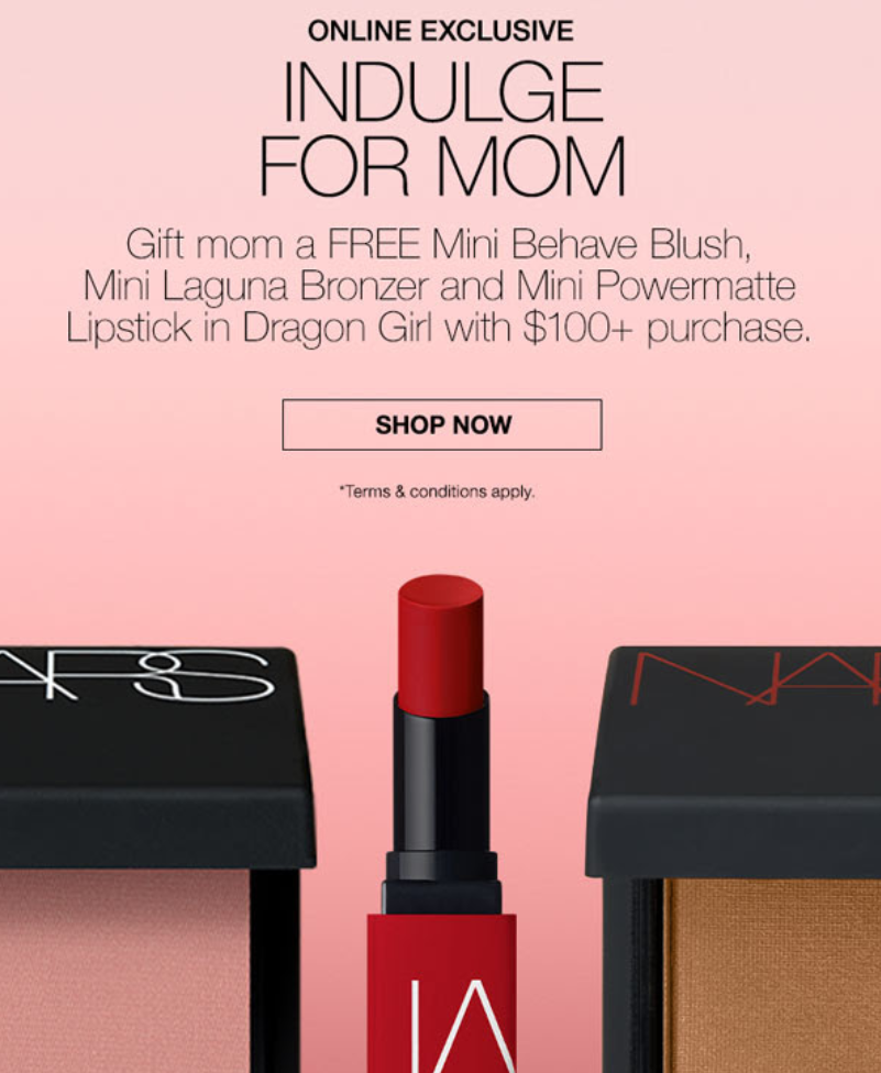 Click to go to the NARS Offer