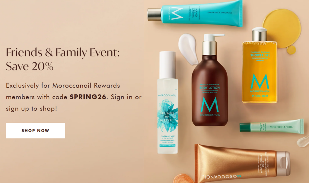 Click to go to the Moroccanoil Sale