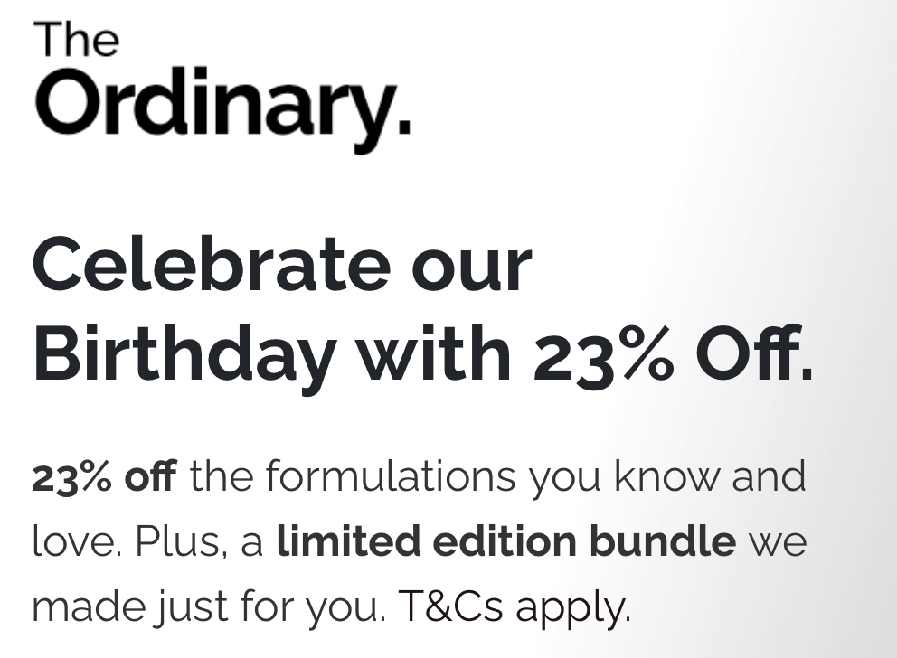 Click to go to The Ordinary Sale