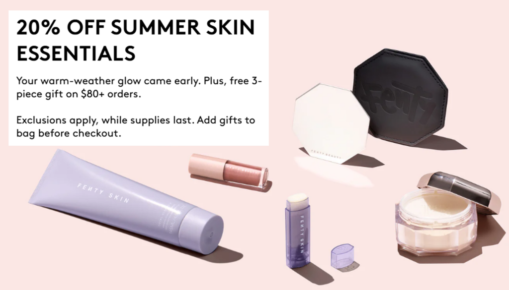 Click to go to the Fenty Beauty Sale