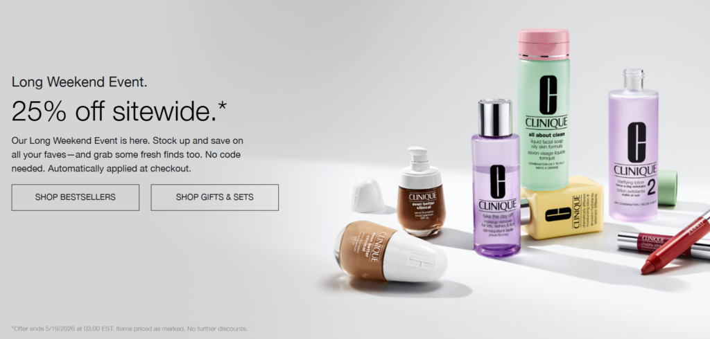 Click to go to the Clinique Sale