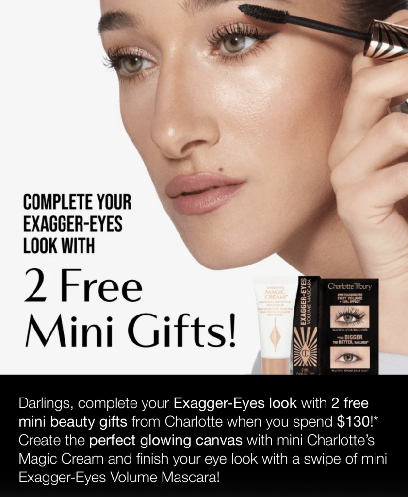 Click to go to the Charlotte Tilbury Offer