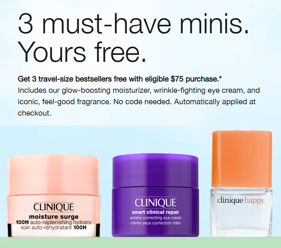 Click to go to the Clinique Offer