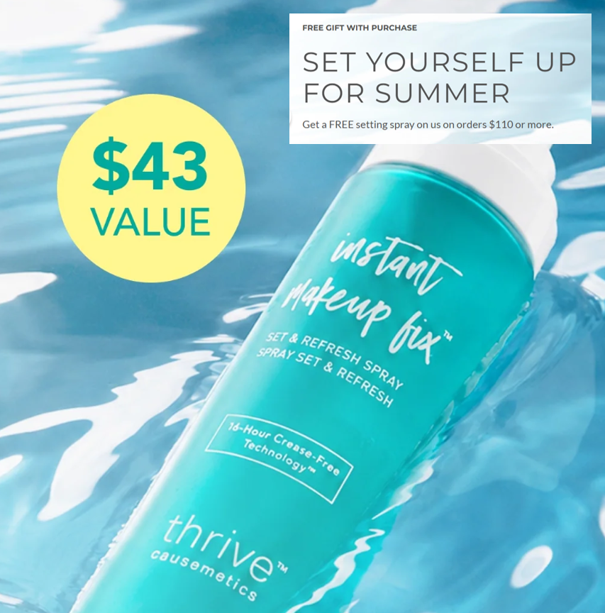 Click to got o the Thrive Causemetics Offer