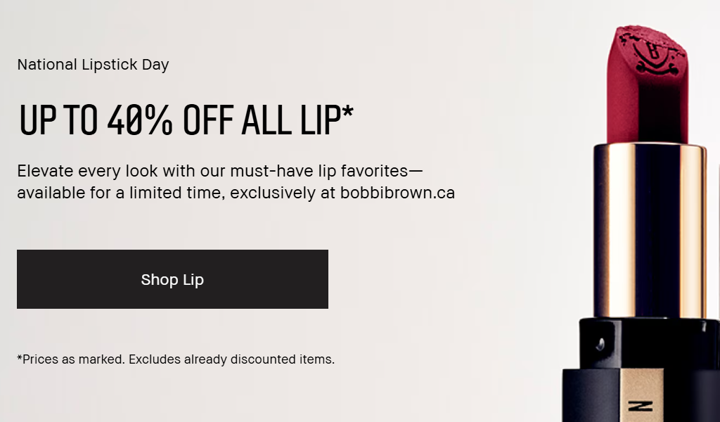 Click to go to the Bobbi Brown National Lipstick Day deal