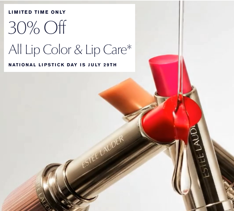 Click to go to the Estee Lauder National Lipstick Day deal