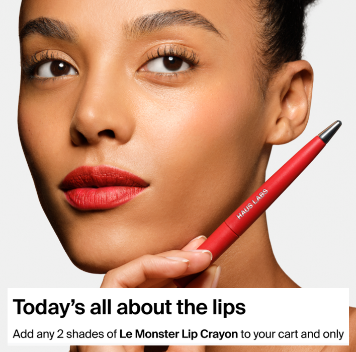 Click to go to the Haus Labs National Lipstick Day deal