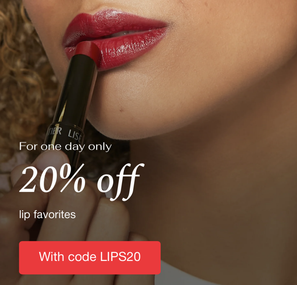 Click to go to the Lise Watier National Lipstick Day deal