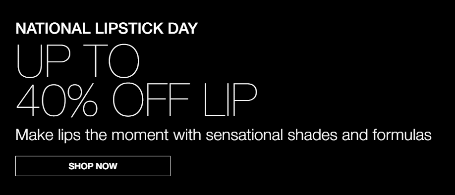 Click to go to the NARS National Lipstick Day deal