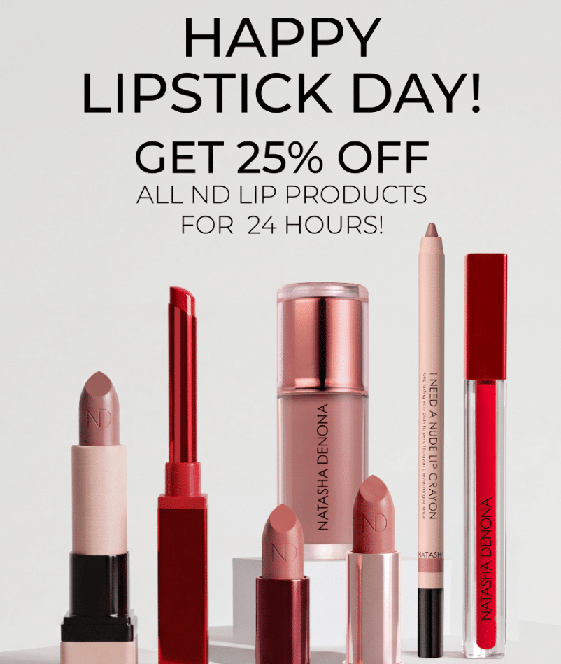Click to go to the Natasha Denona National Lipstick Day deal
