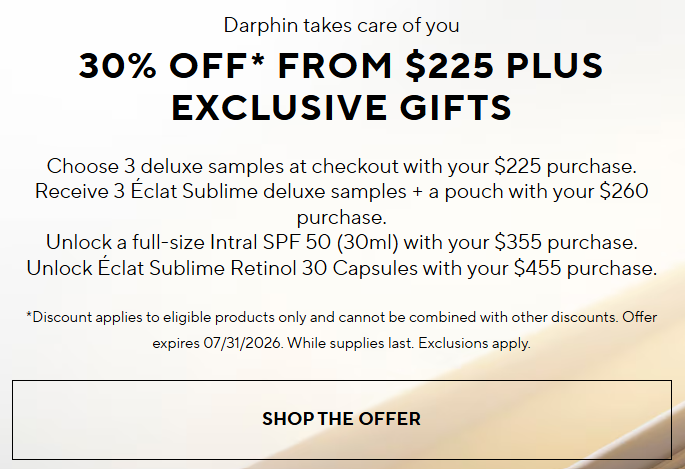 Click to go to the Darphin Sale