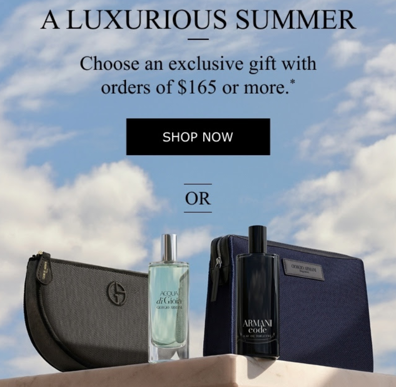 Click to go to the Armani Beauty Offer