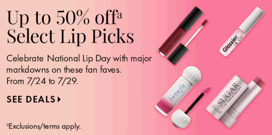 Click to go to Sephora's National Lipstick Day deal