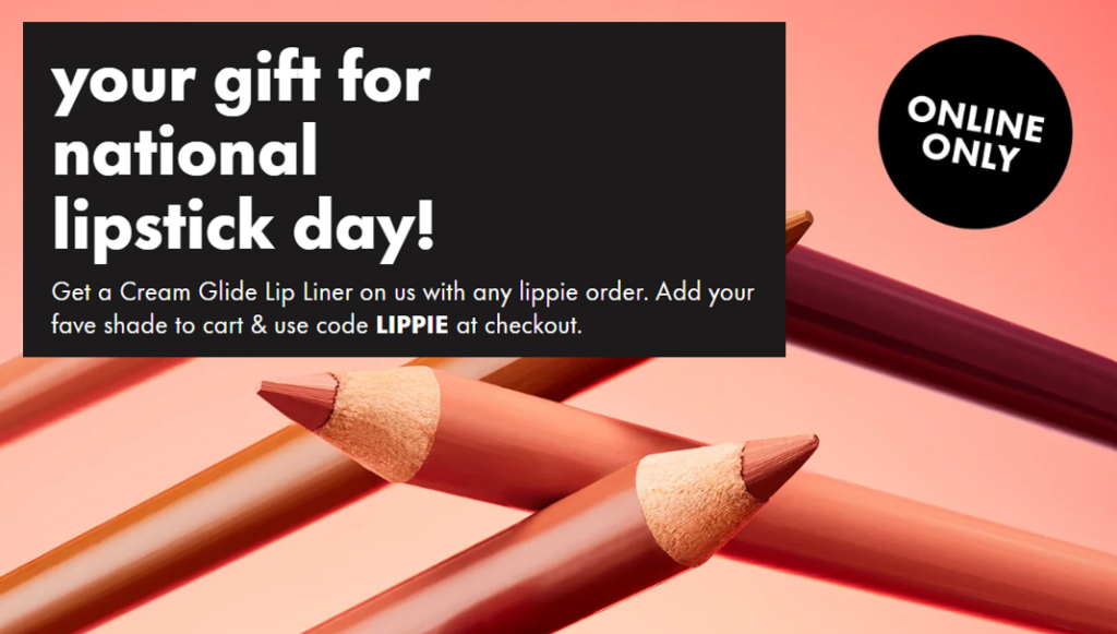Click to go to the e.l.f. National Lipstick Day deal