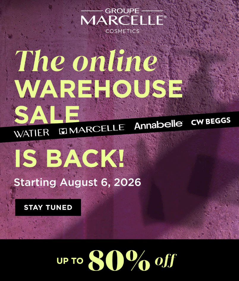Click to learn more about the Groupe Marcelle Warehouse Sale