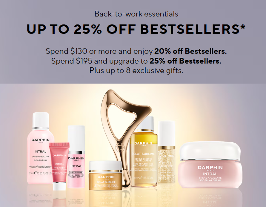 Click to go to the Darphin Sale