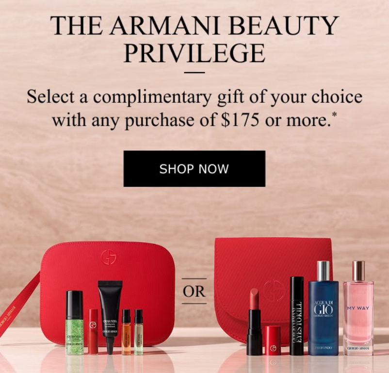 Click to go to the Armani Beauty Offer