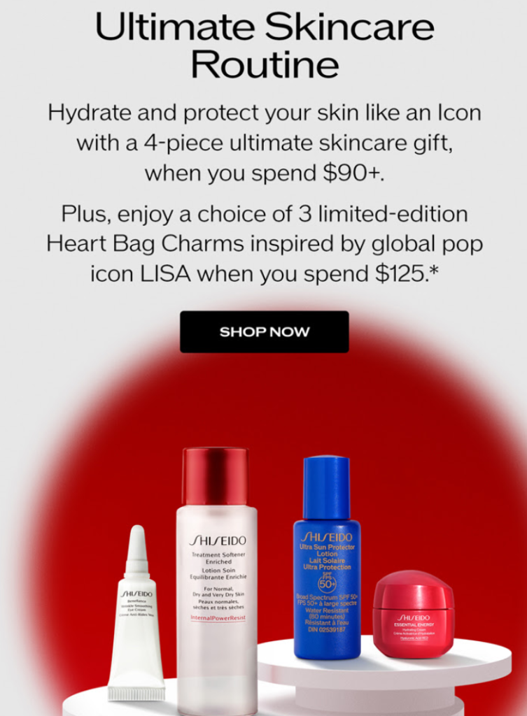 Click to go to the Shiseido Offer